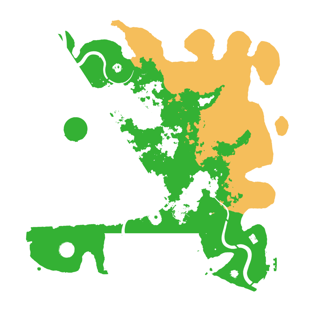 Biome Rust Map: Procedural Map, Size: 3550, Seed: 282088