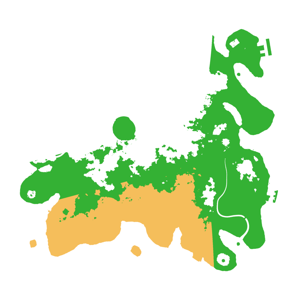 Biome Rust Map: Procedural Map, Size: 3500, Seed: 290529833