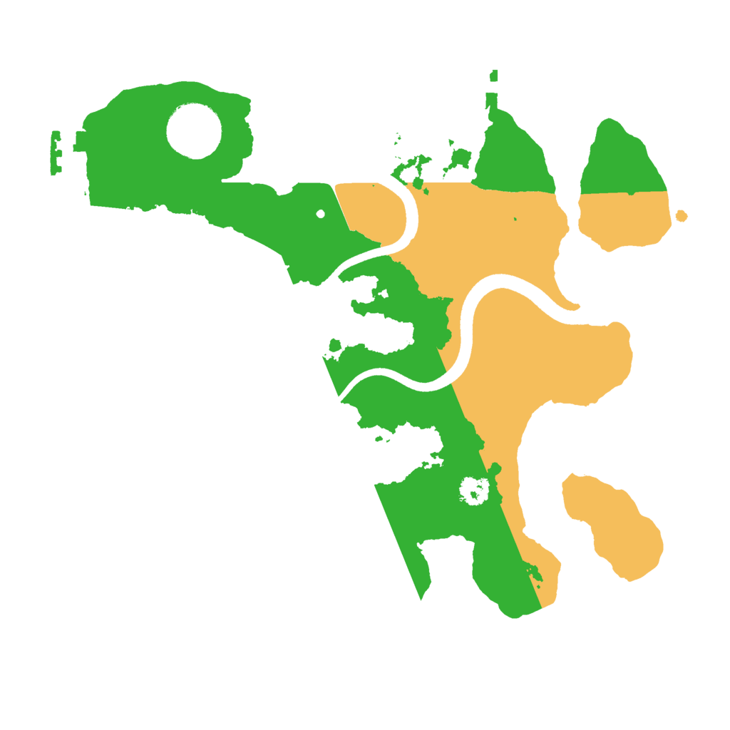 Biome Rust Map: Procedural Map, Size: 2500, Seed: 797873488