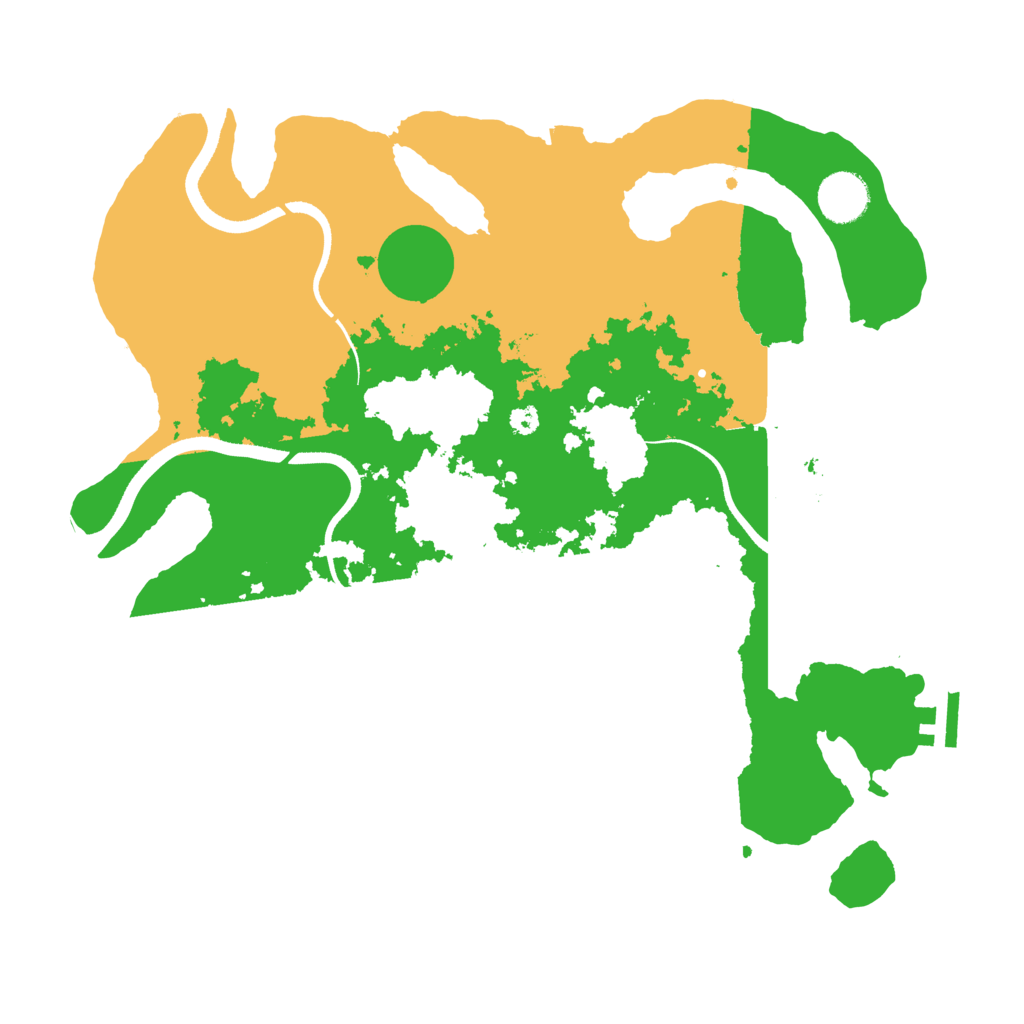 Biome Rust Map: Procedural Map, Size: 3550, Seed: 371928