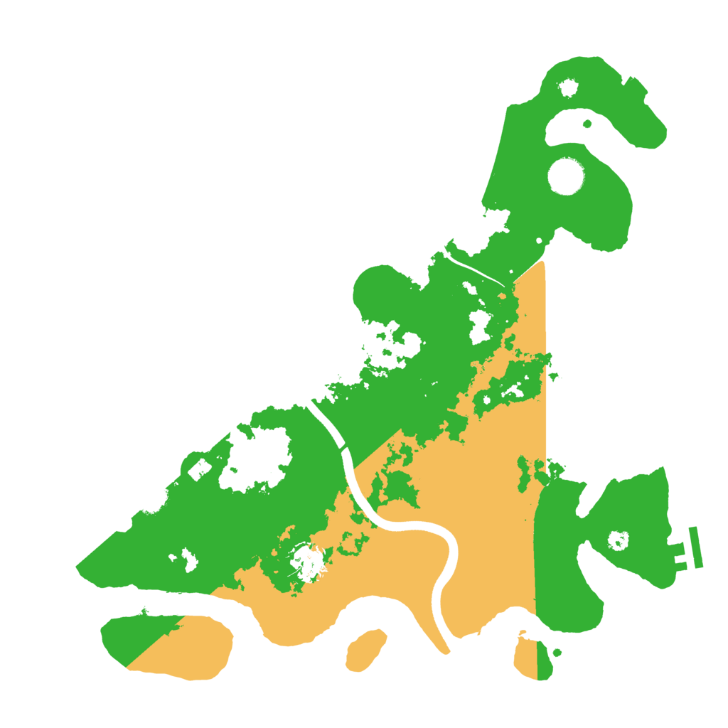 Biome Rust Map: Procedural Map, Size: 3550, Seed: 821637