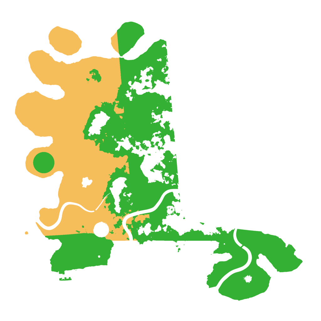Biome Rust Map: Procedural Map, Size: 4000, Seed: 25156