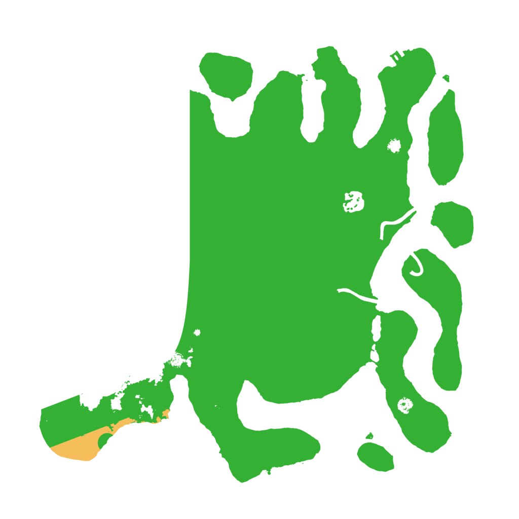 Biome Rust Map: Procedural Map, Size: 3550, Seed: 153666