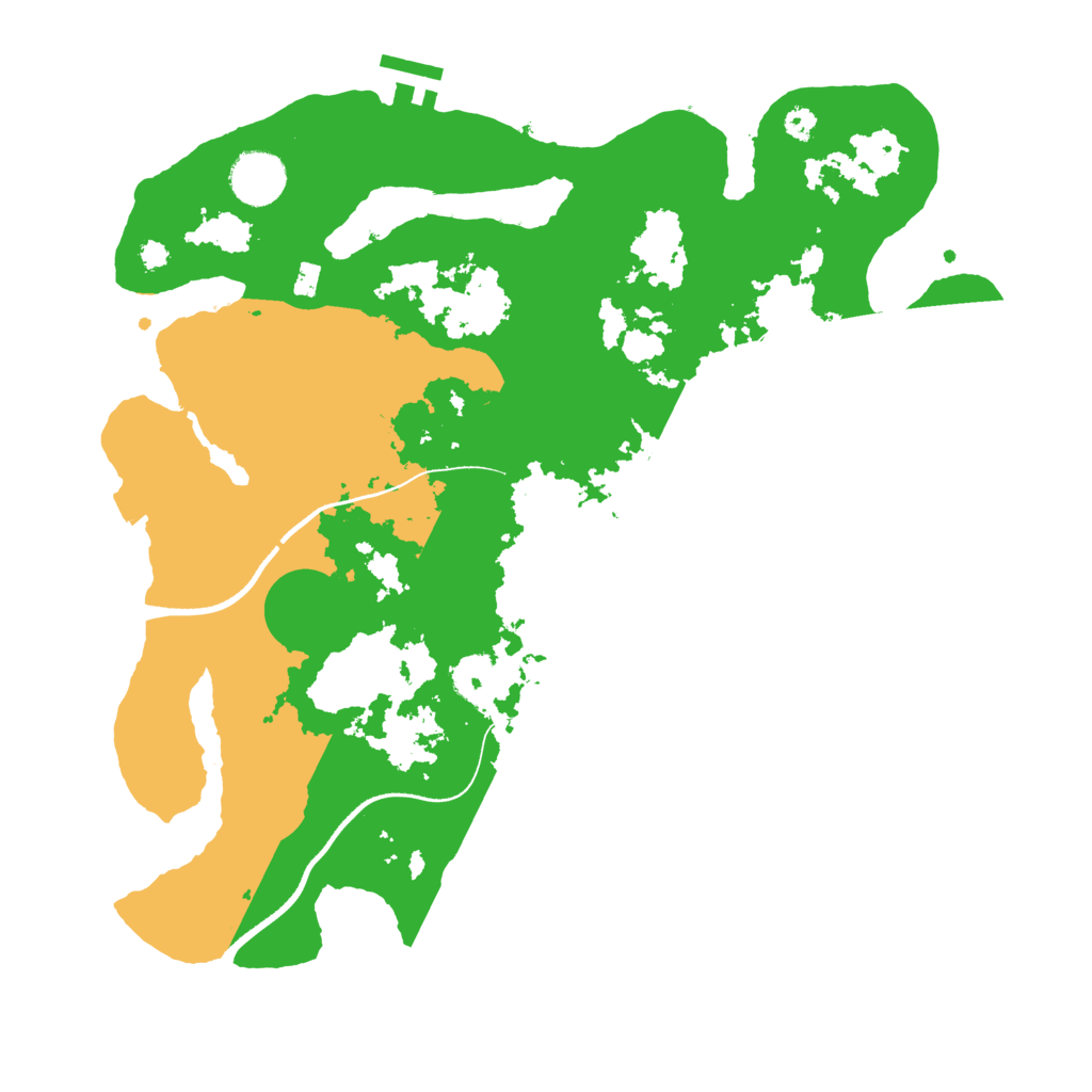 Biome Rust Map: Procedural Map, Size: 3500, Seed: 212952522