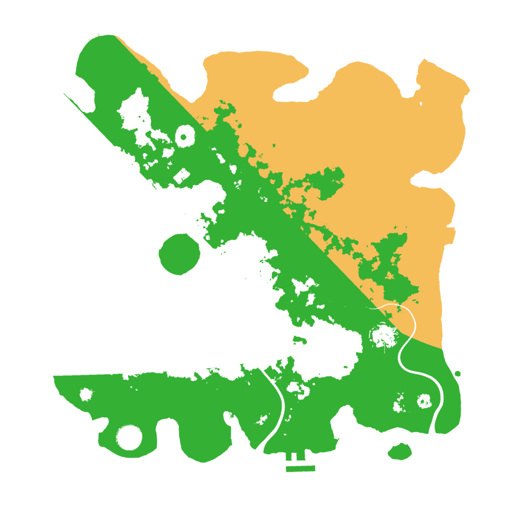 Biome Rust Map: Procedural Map, Size: 3550, Seed: 88605