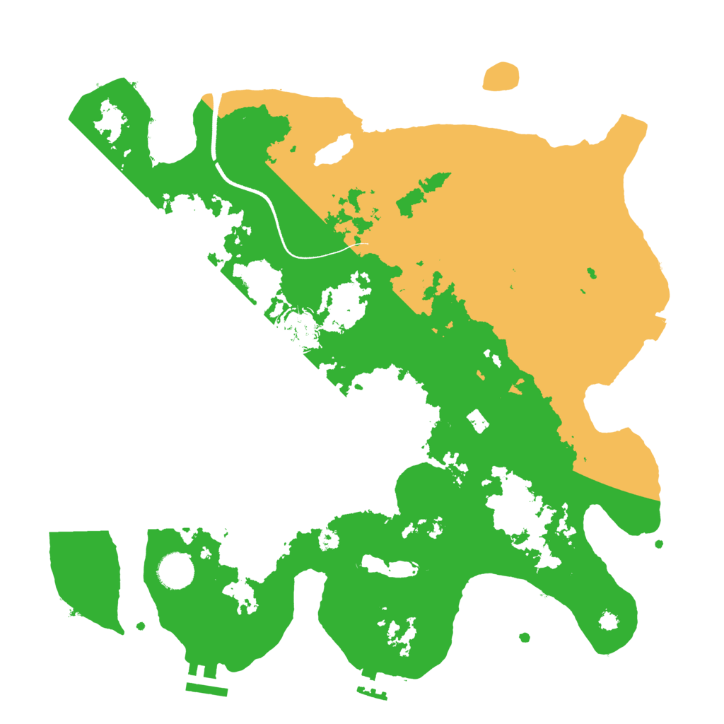 Biome Rust Map: Procedural Map, Size: 3500, Seed: 21798