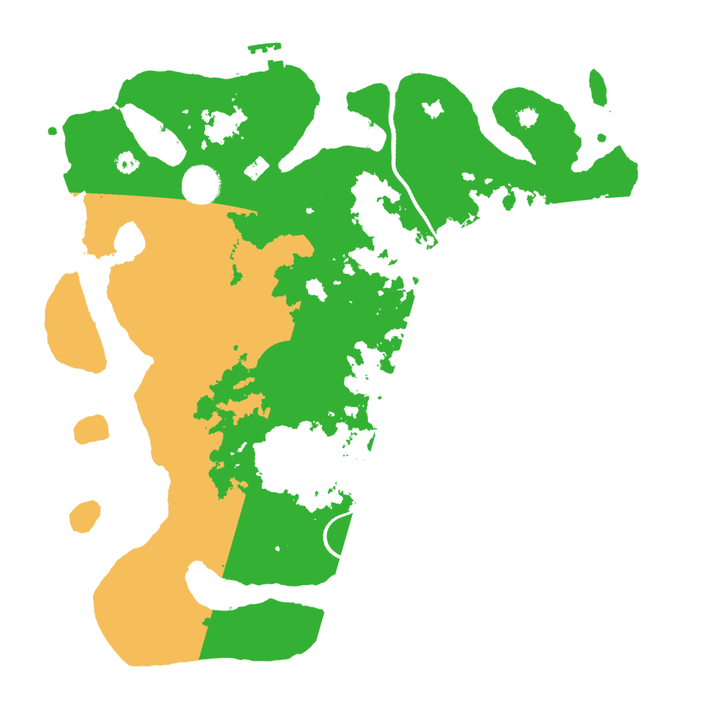 Biome Rust Map: Procedural Map, Size: 3300, Seed: 3500
