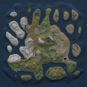 Thumbnail Rust Map: Procedural Map, Size: 3500, Seed: 234, 12 Monuments