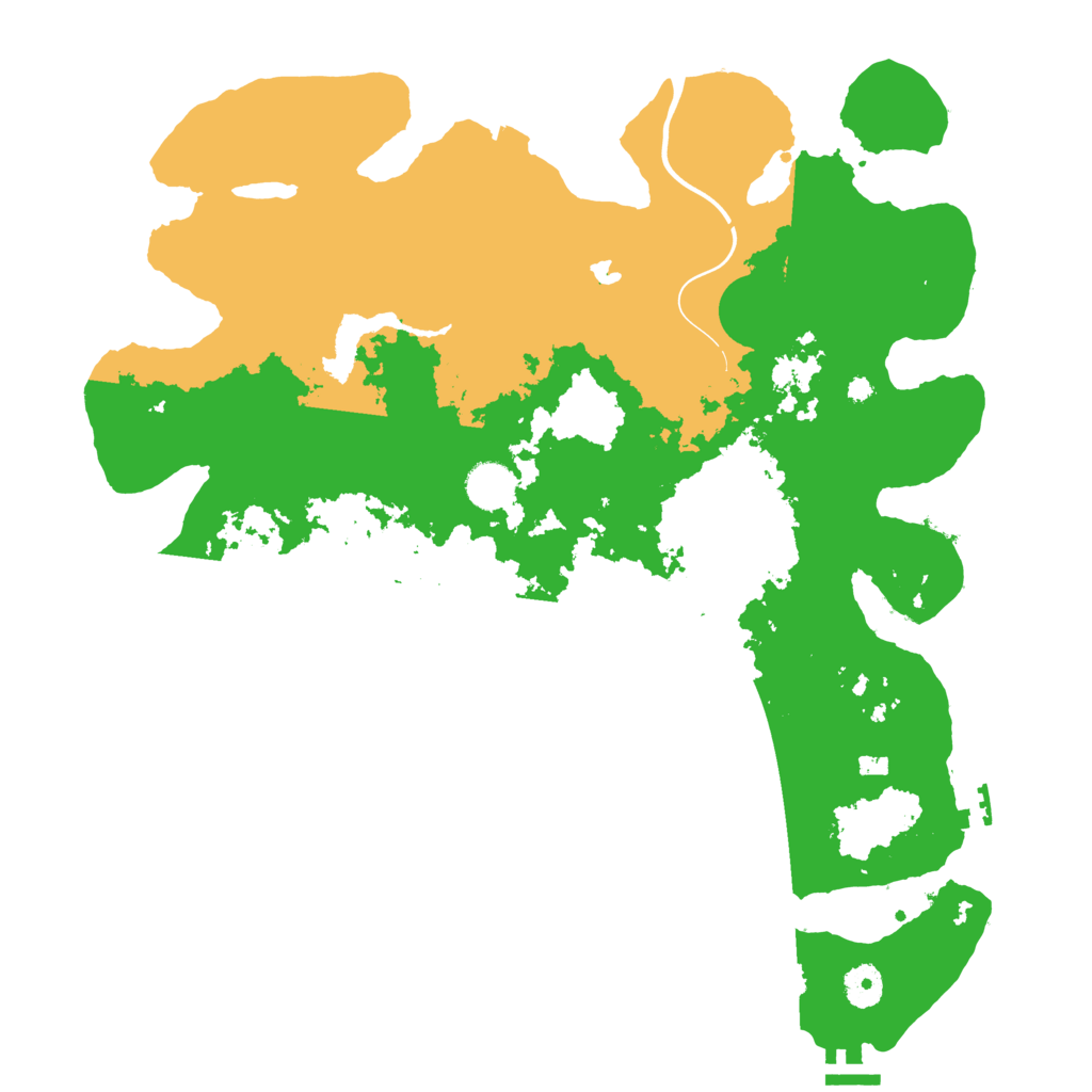 Biome Rust Map: Procedural Map, Size: 4000, Seed: 508390