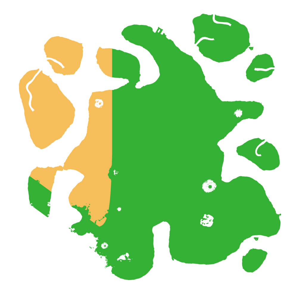 Biome Rust Map: Procedural Map, Size: 3550, Seed: 933824