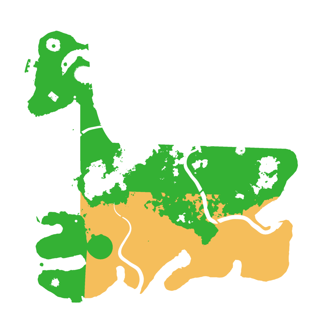 Biome Rust Map: Procedural Map, Size: 3500, Seed: 725174597