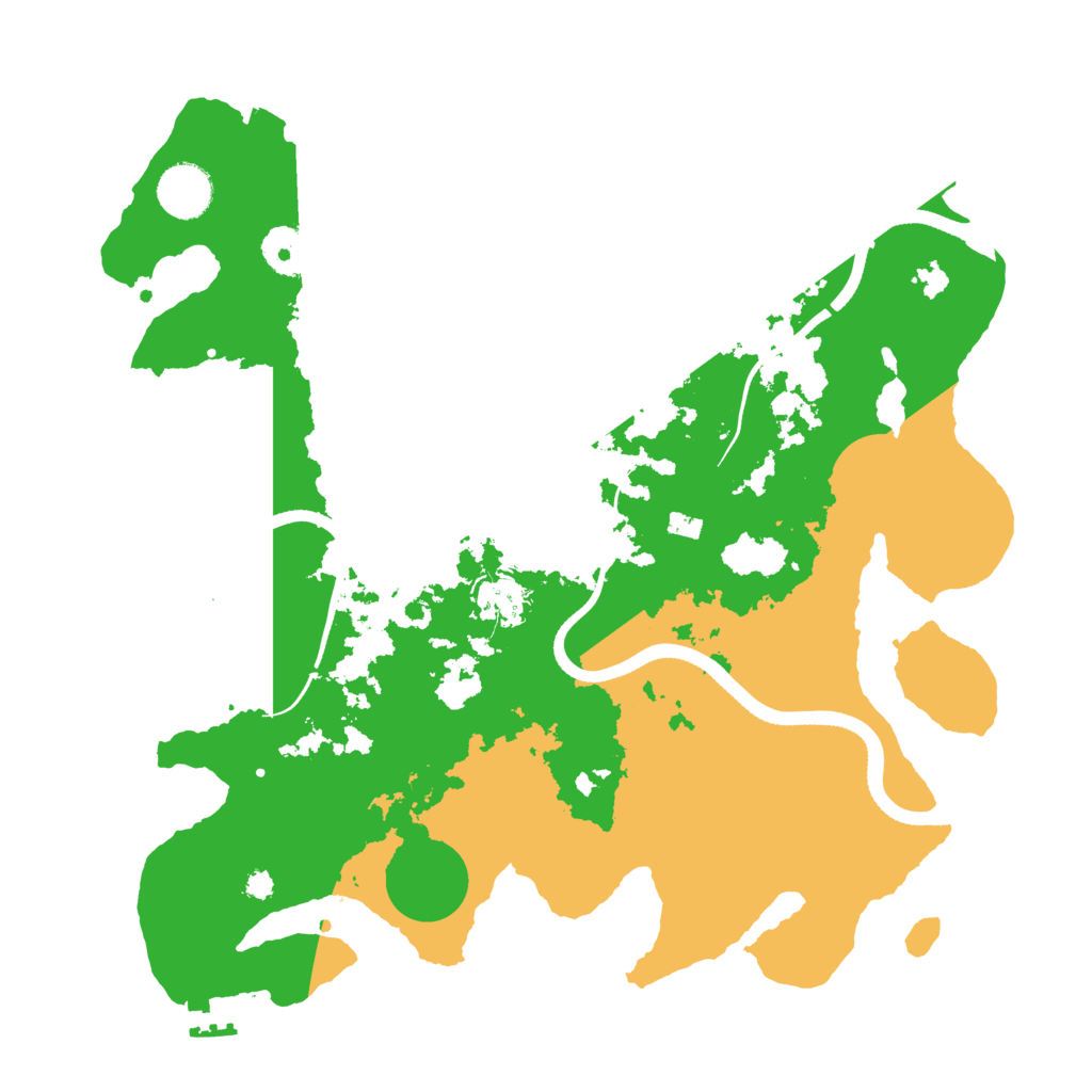 Biome Rust Map: Procedural Map, Size: 3500, Seed: 156