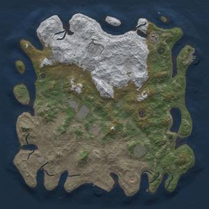 Thumbnail Rust Map: Procedural Map, Size: 4250, Seed: 1776, 18 Monuments