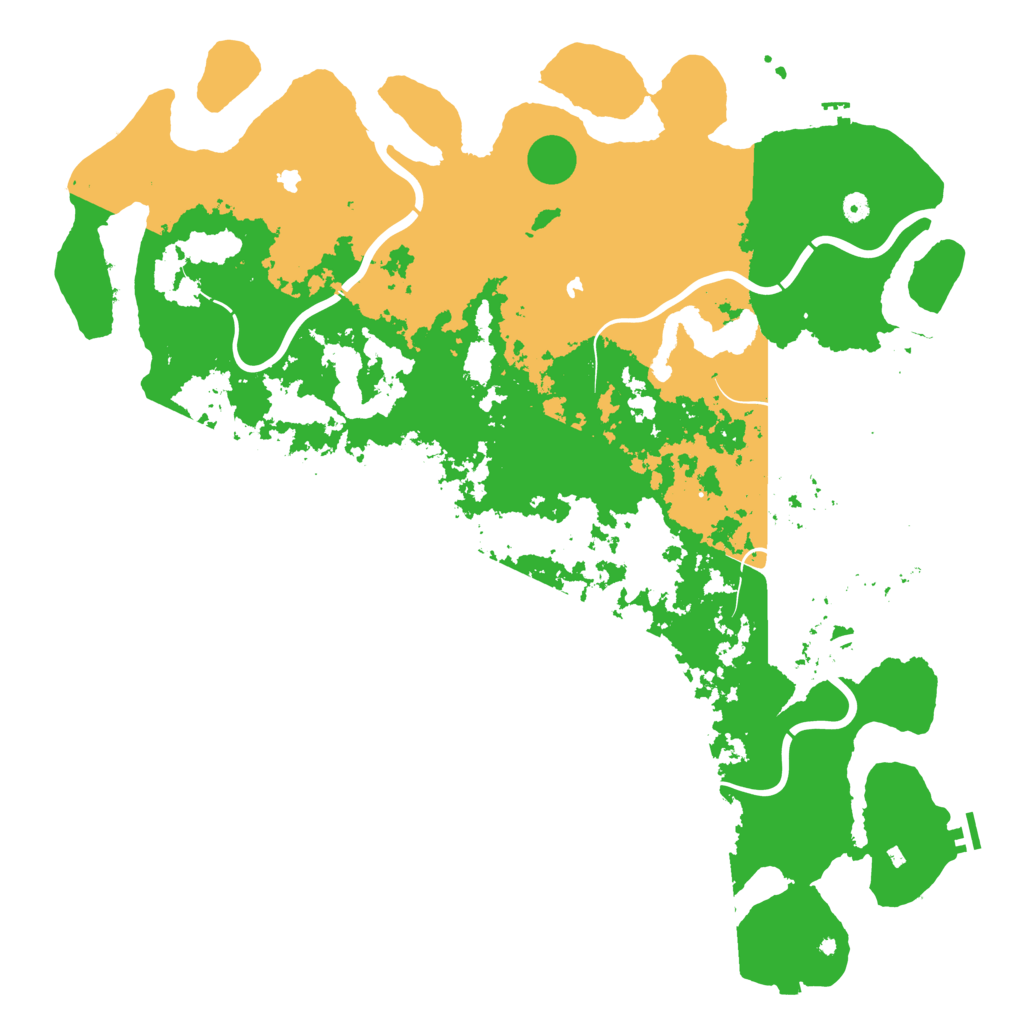 Biome Rust Map: Procedural Map, Size: 5500, Seed: 1904