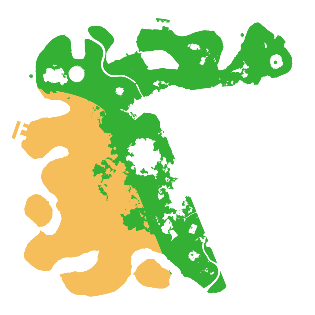 Biome Rust Map: Procedural Map, Size: 3500, Seed: 75117692