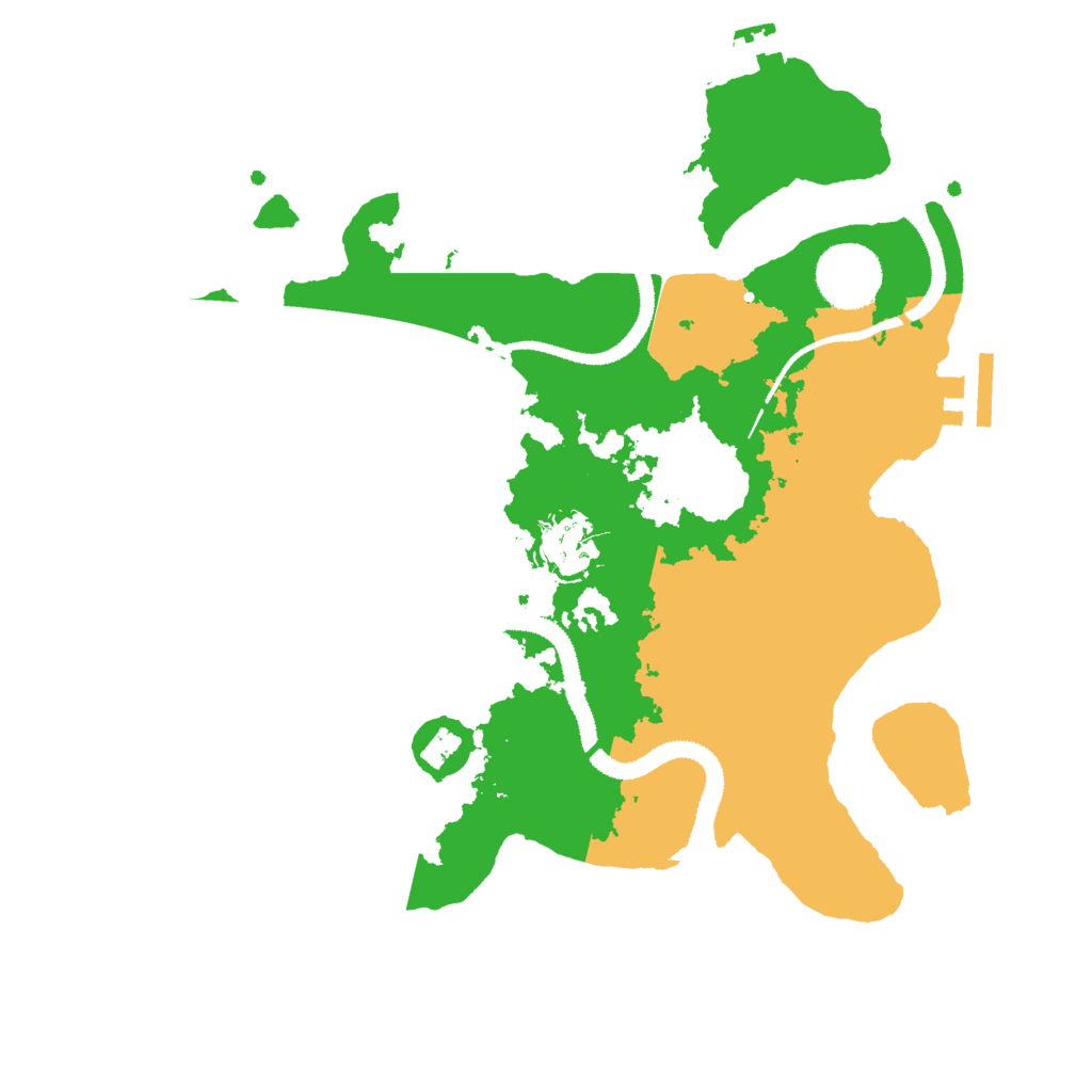 Biome Rust Map: Procedural Map, Size: 3000, Seed: 840268