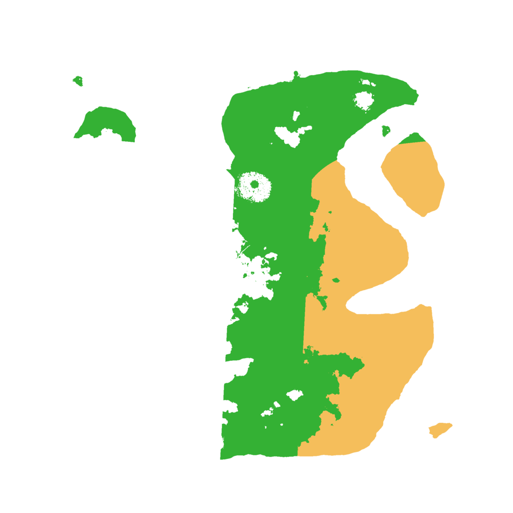 Biome Rust Map: Procedural Map, Size: 2500, Seed: 1133122