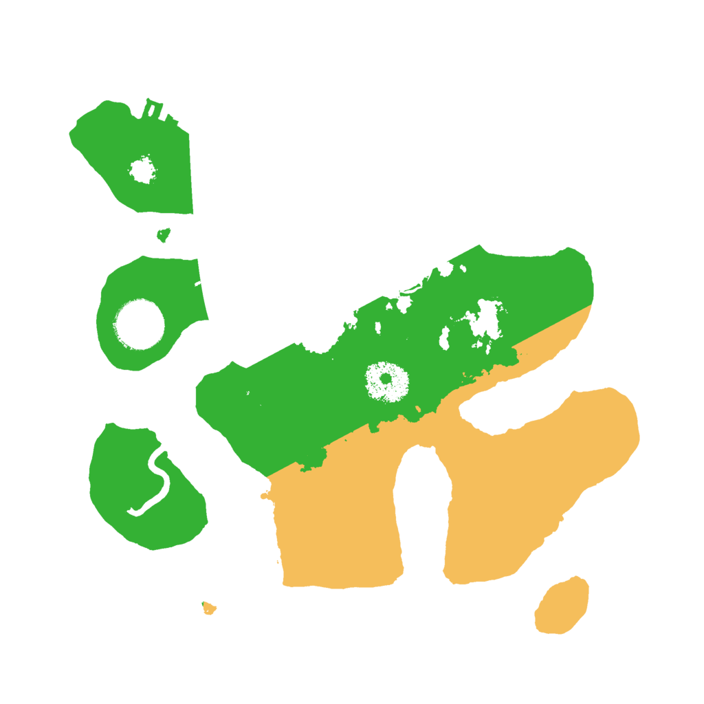 Biome Rust Map: Procedural Map, Size: 2500, Seed: 54169122