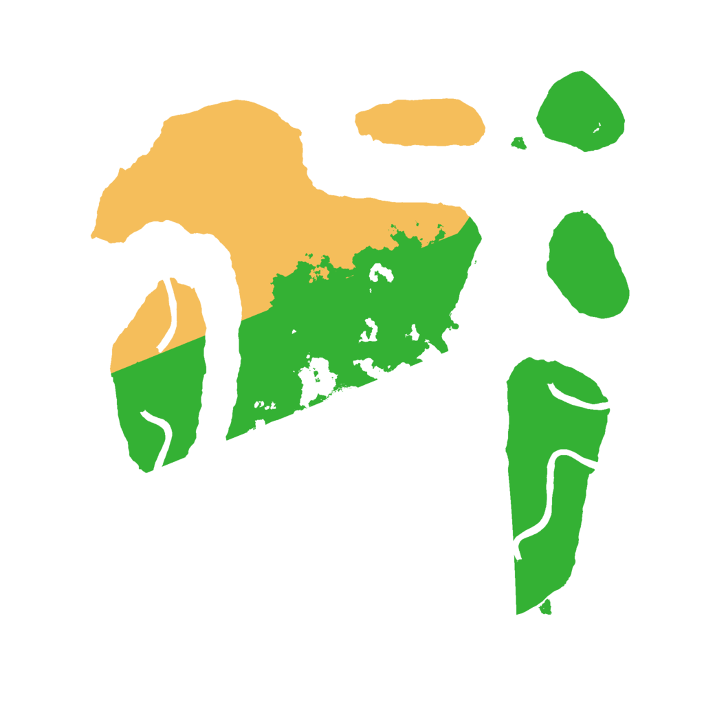 Biome Rust Map: Procedural Map, Size: 2500, Seed: 17131134