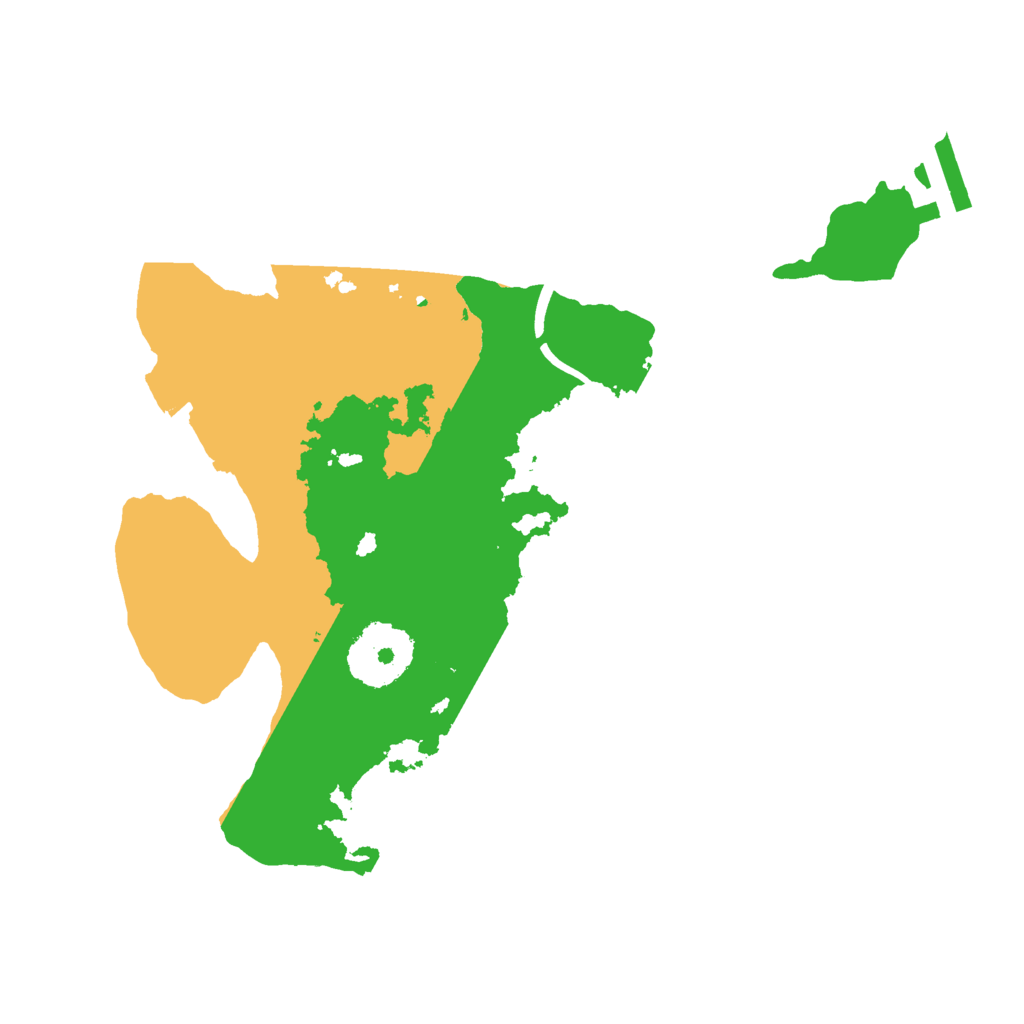 Biome Rust Map: Procedural Map, Size: 2450, Seed: 712372