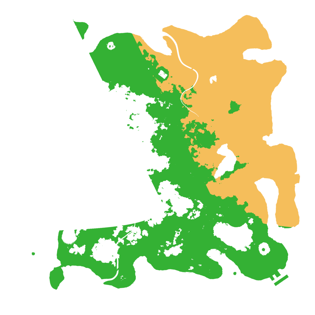 Biome Rust Map: Procedural Map, Size: 4000, Seed: 666448