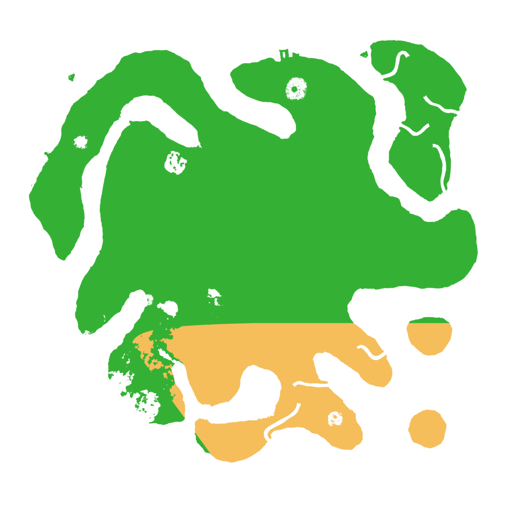 Biome Rust Map: Procedural Map, Size: 3500, Seed: 6847362