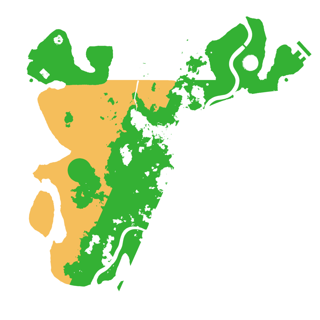Biome Rust Map: Procedural Map, Size: 3550, Seed: 100302