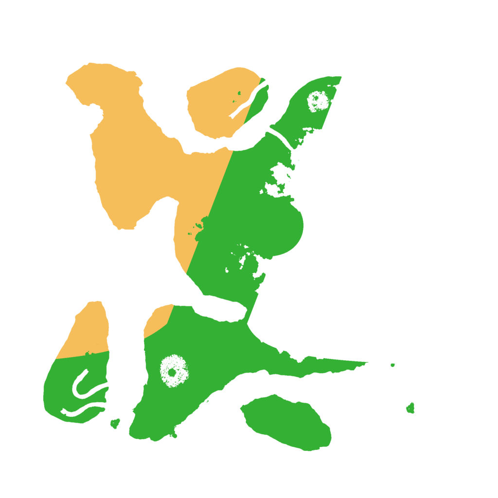 Biome Rust Map: Procedural Map, Size: 2500, Seed: 65352