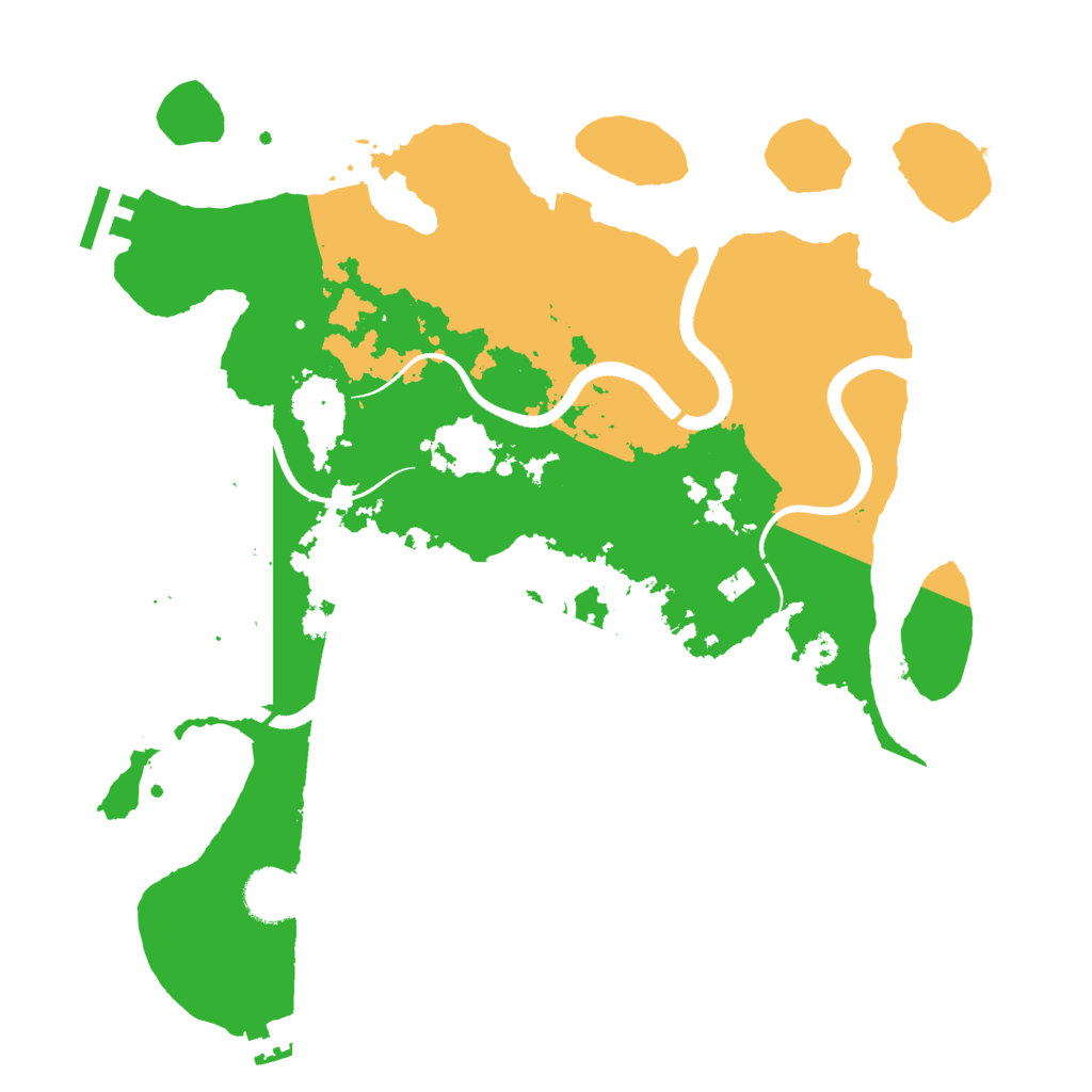 Biome Rust Map: Procedural Map, Size: 3500, Seed: 93281713
