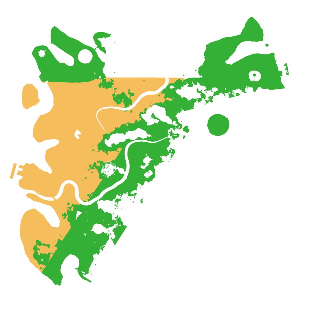 Biome Rust Map: Procedural Map, Size: 4000, Seed: 116657