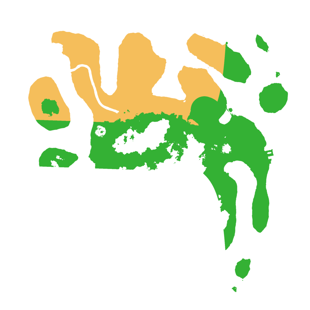 Biome Rust Map: Procedural Map, Size: 3000, Seed: 1489254522