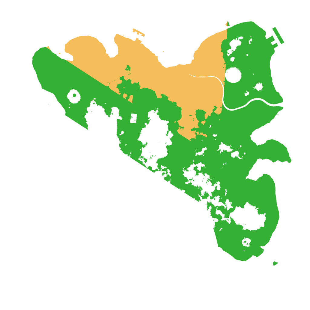 Biome Rust Map: Procedural Map, Size: 3500, Seed: 38811113
