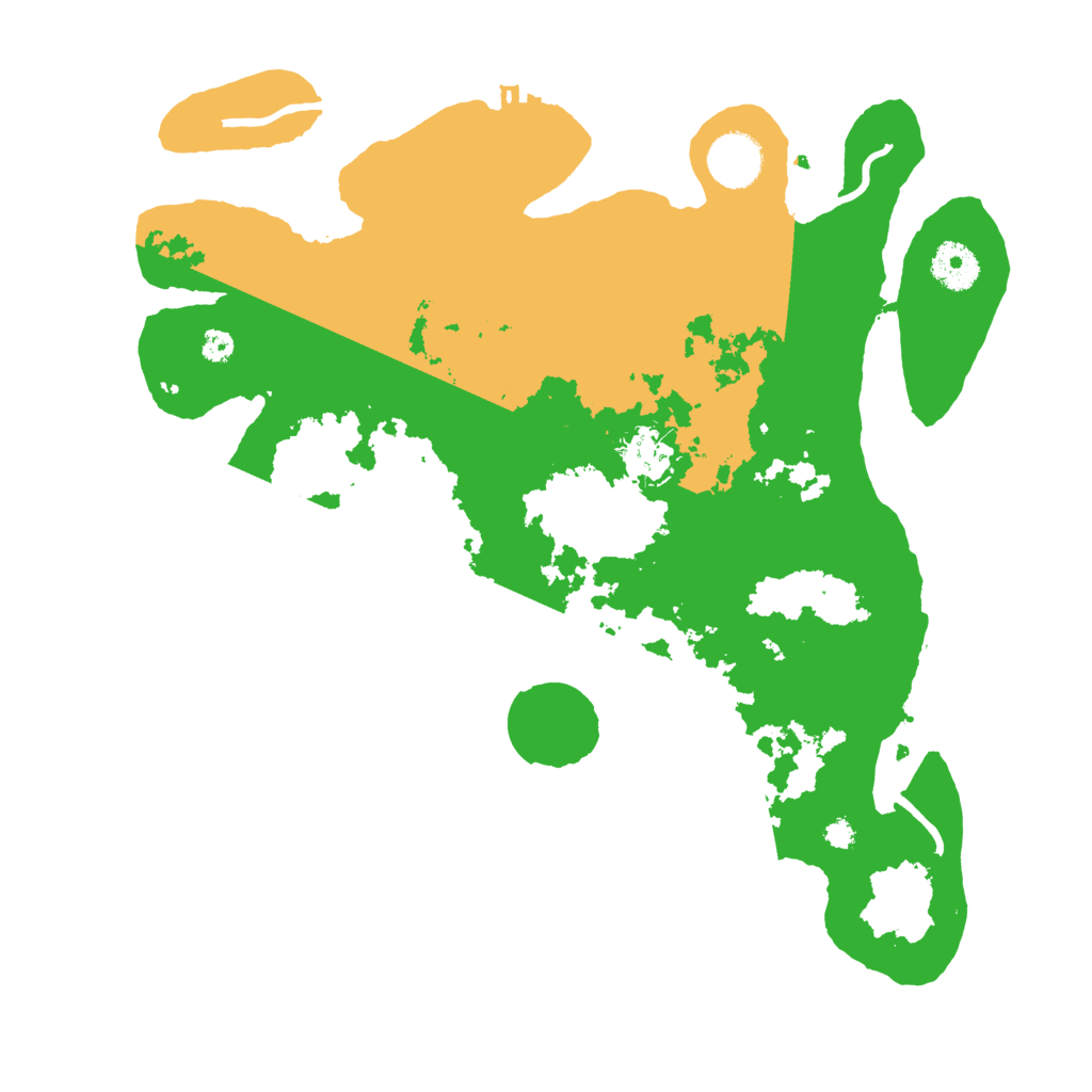 Biome Rust Map: Procedural Map, Size: 3500, Seed: 16161