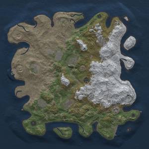 Thumbnail Rust Map: Procedural Map, Size: 4000, Seed: 1806698939, 20 Monuments