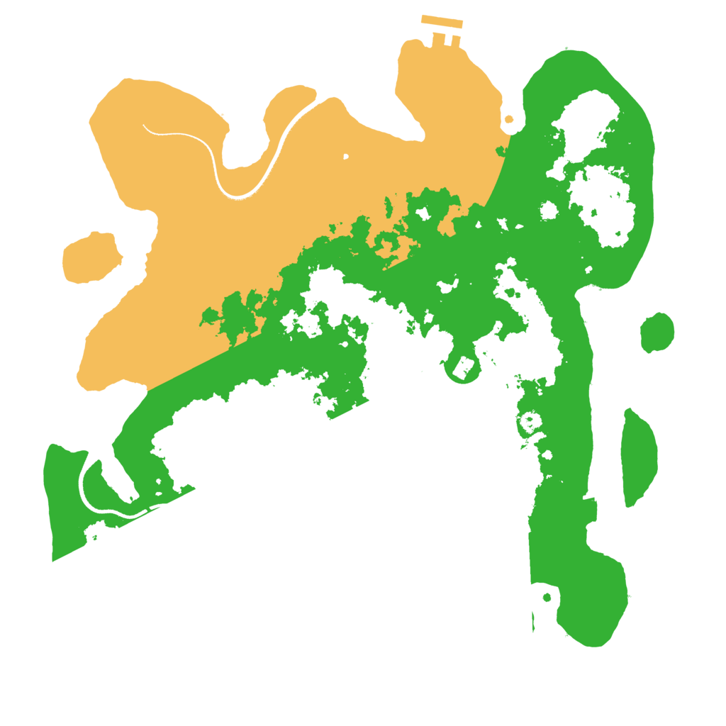 Biome Rust Map: Procedural Map, Size: 3550, Seed: 515622