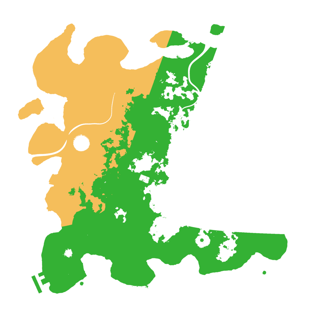 Biome Rust Map: Procedural Map, Size: 3500, Seed: 487420