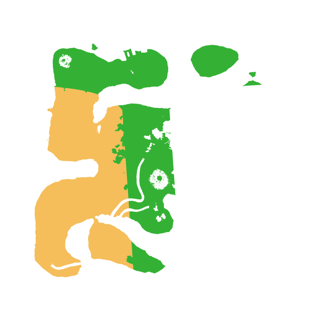 Biome Rust Map: Procedural Map, Size: 2500, Seed: 768022