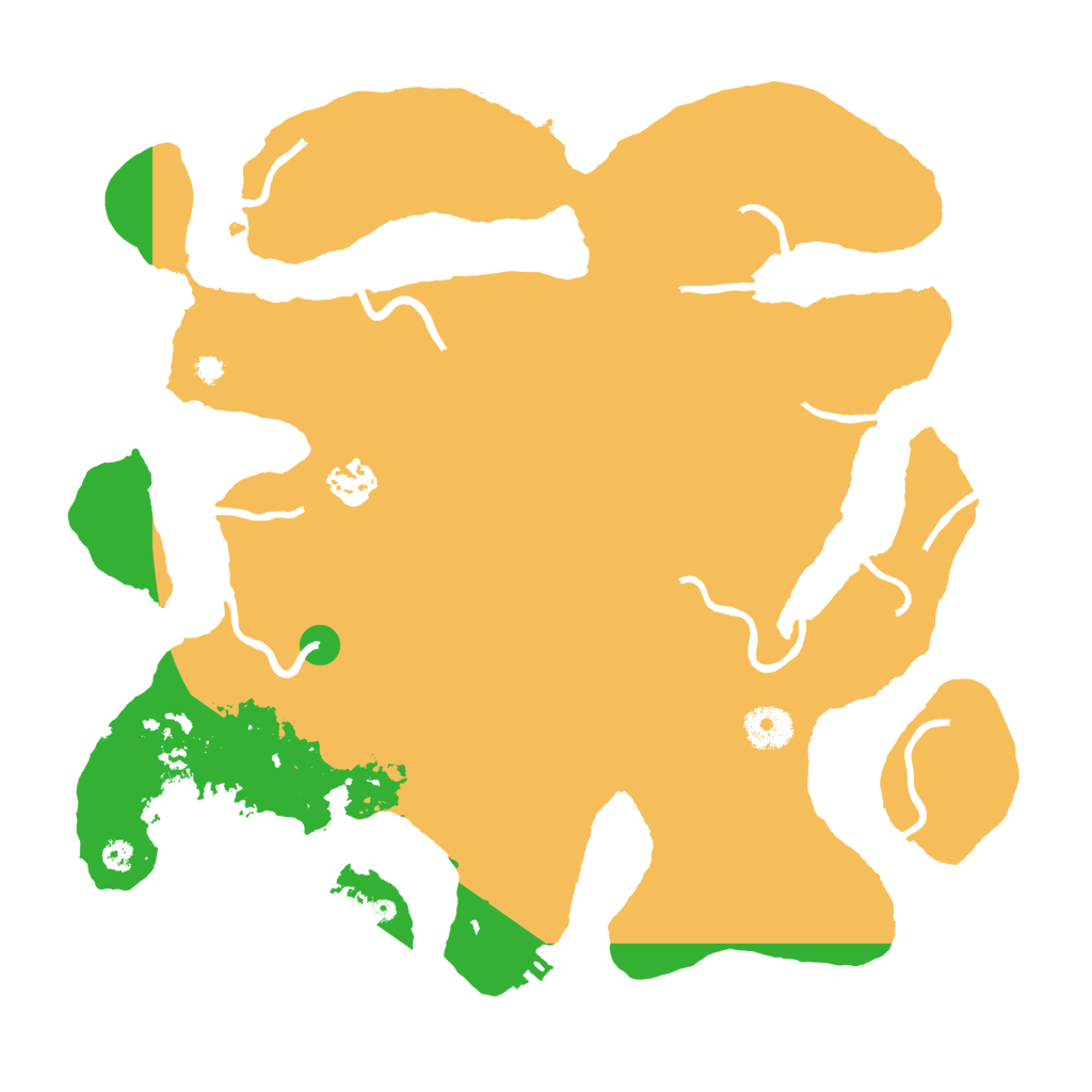 Biome Rust Map: Procedural Map, Size: 3550, Seed: 425632