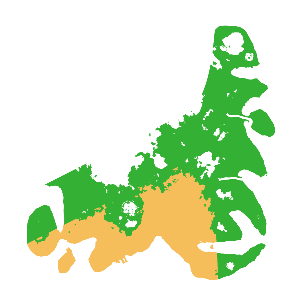 Biome Rust Map: Procedural Map, Size: 3550, Seed: 649012