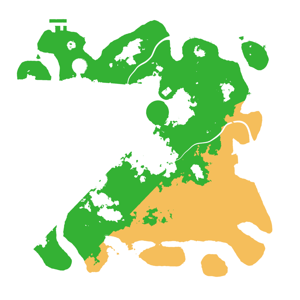 Biome Rust Map: Procedural Map, Size: 3500, Seed: 1210979593
