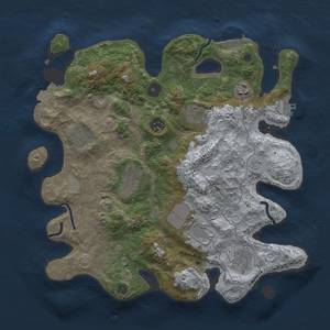 Thumbnail Rust Map: Procedural Map, Size: 3500, Seed: 479275, 15 Monuments