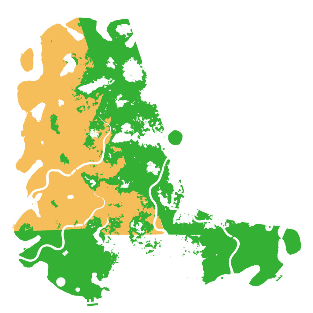 Biome Rust Map: Procedural Map, Size: 6000, Seed: 22918687