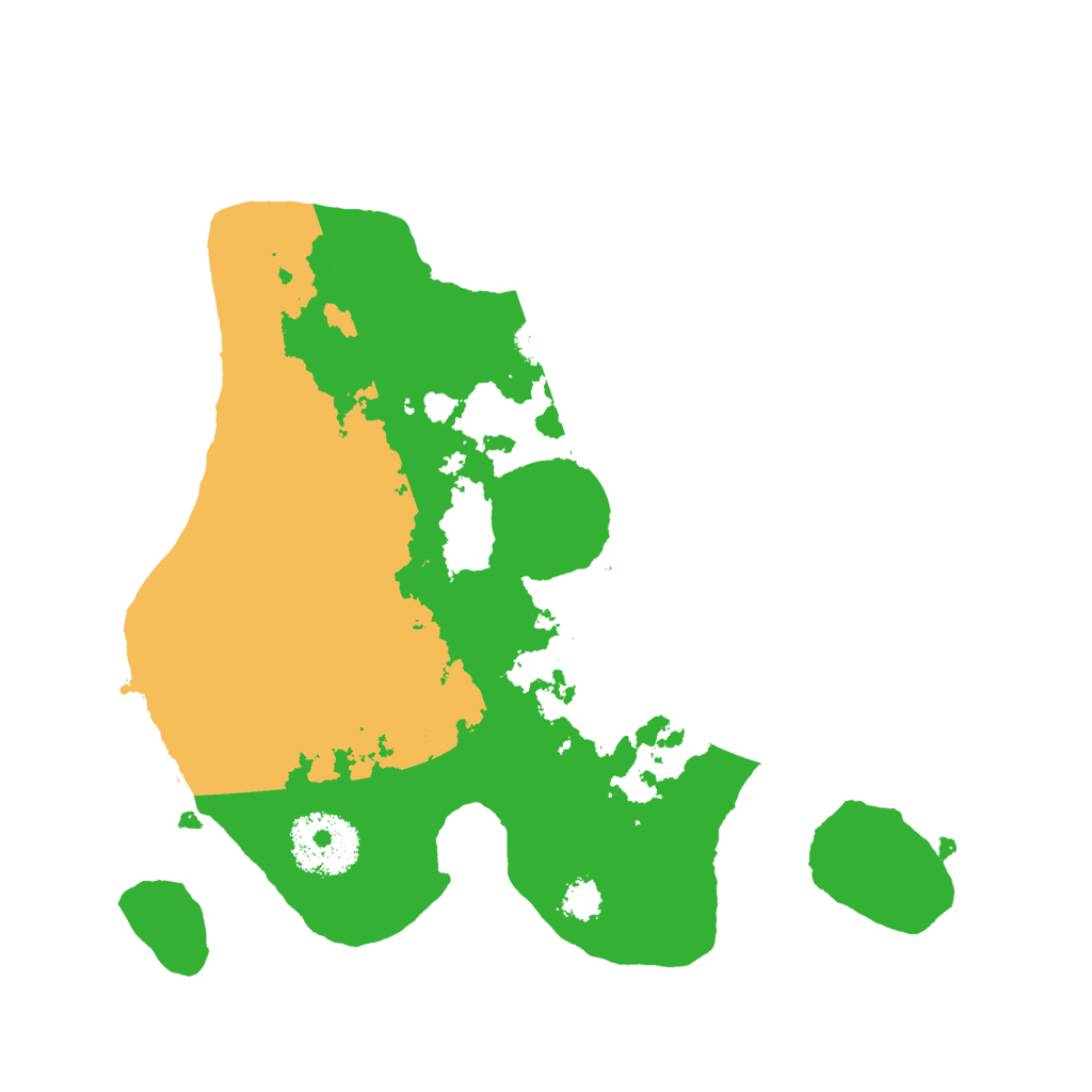 Biome Rust Map: Procedural Map, Size: 2500, Seed: 78062358