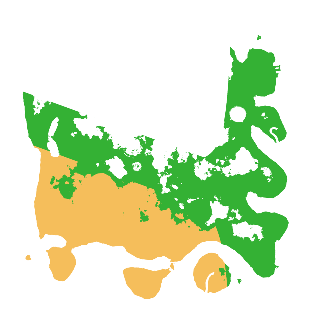 Biome Rust Map: Procedural Map, Size: 3500, Seed: 25927
