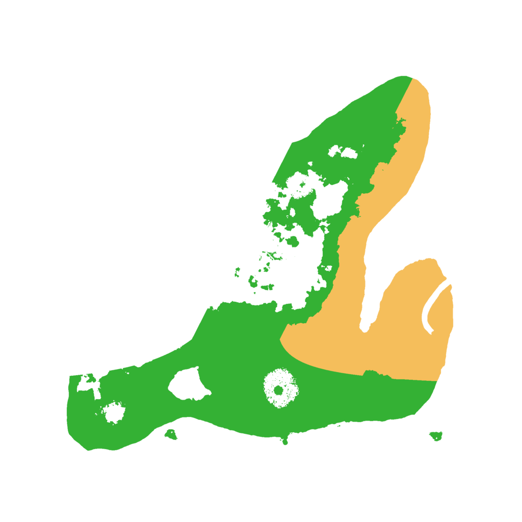 Biome Rust Map: Procedural Map, Size: 2222, Seed: 2173905