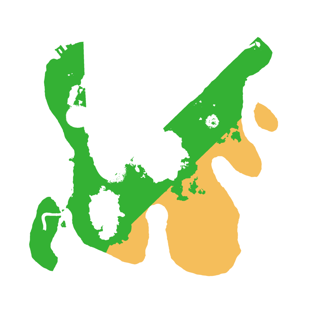 Biome Rust Map: Procedural Map, Size: 2500, Seed: 58075658