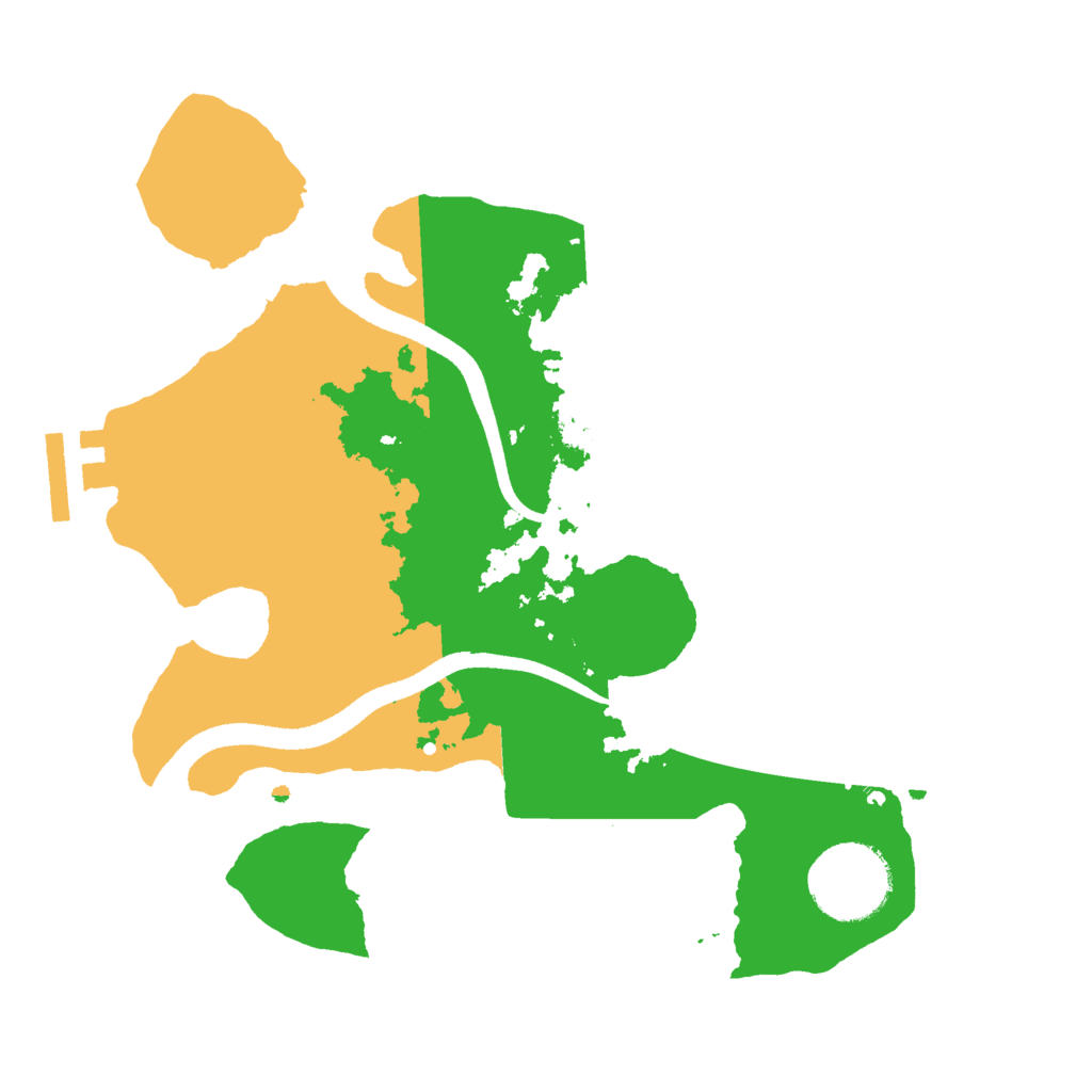 Biome Rust Map: Procedural Map, Size: 2500, Seed: 1928