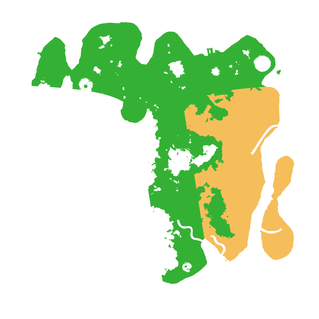 Biome Rust Map: Procedural Map, Size: 3500, Seed: 134