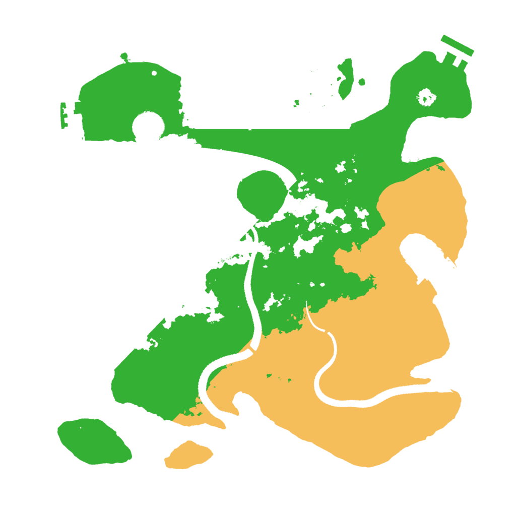 Biome Rust Map: Procedural Map, Size: 3000, Seed: 423757