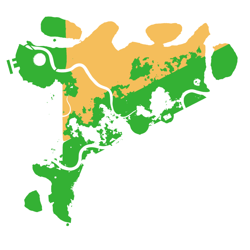 Biome Rust Map: Procedural Map, Size: 3550, Seed: 25206